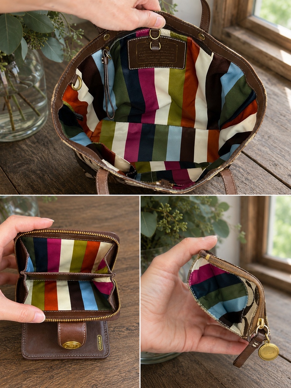 Coach Signature Stripe 65th Anniversary Legacy Bundle - Picture 2 of 16